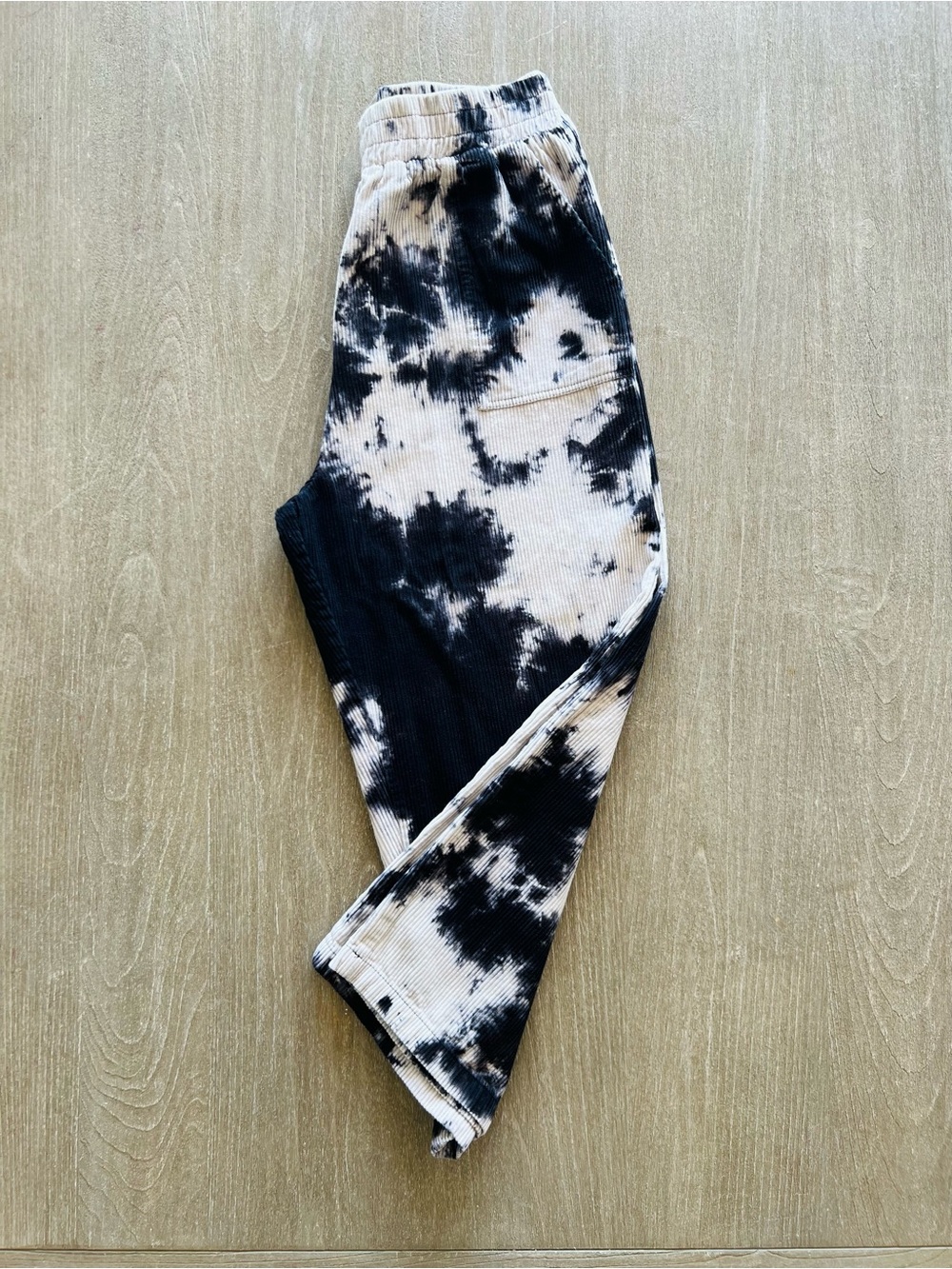NATURAL LIFE Corduroy Tie-Dye Crop Pant